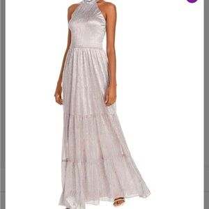 NWT pastel tiered halter dress